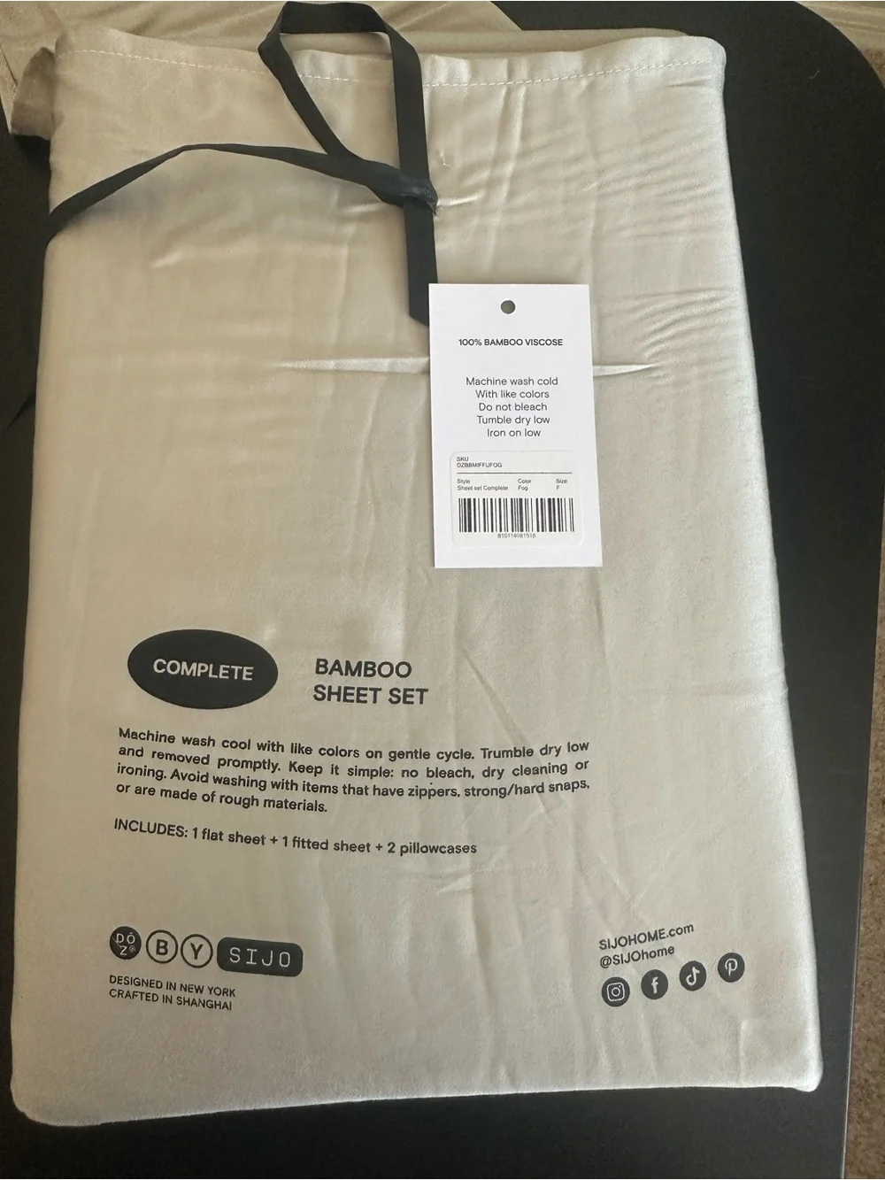 NWT - Complete Bamboo Sheet Set — Color Fog
